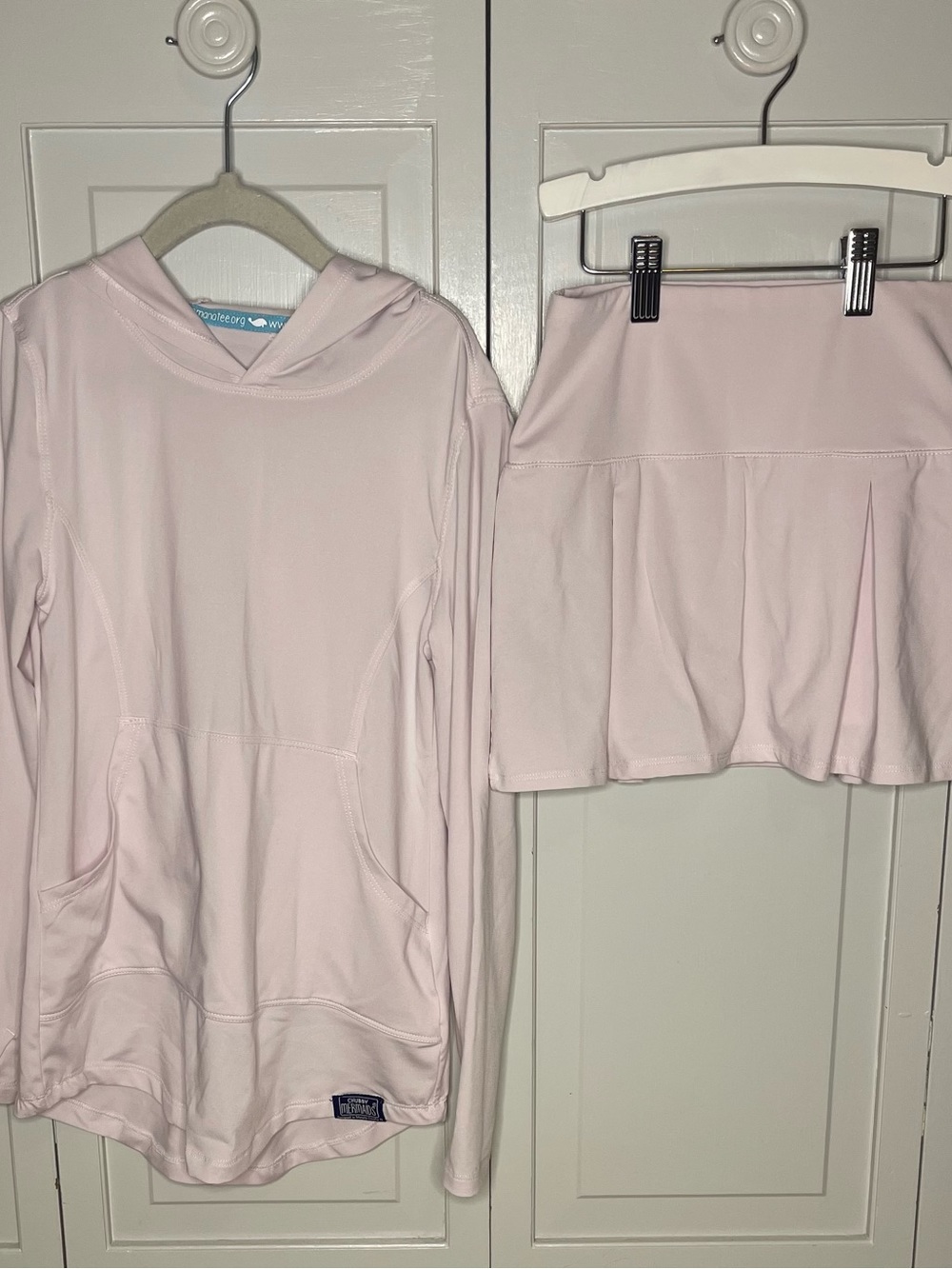 Chubby Mermaids Light Pink Active Skort Set